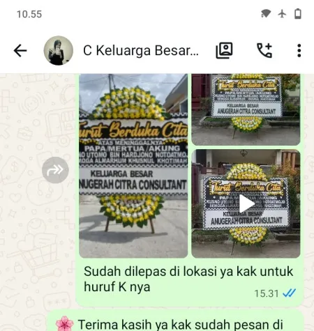 Pengiriman Papan Bunga Duka Gersi Jepon