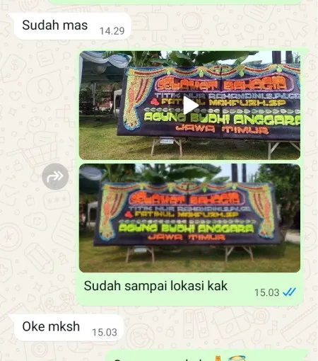 Pengiriman Papan Bunga Gersi Jepon